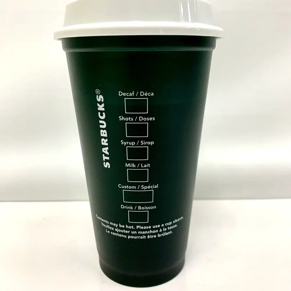 NEW Starbucks Color Changing Reusable Cup Christmas 2020 Green 16oz